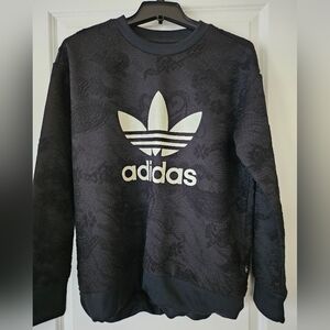 Adidas Black and White Men's Sweater